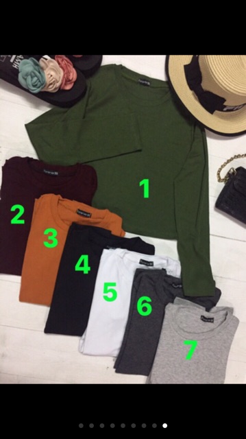 Áo body croptop tay dài | BigBuy360 - bigbuy360.vn