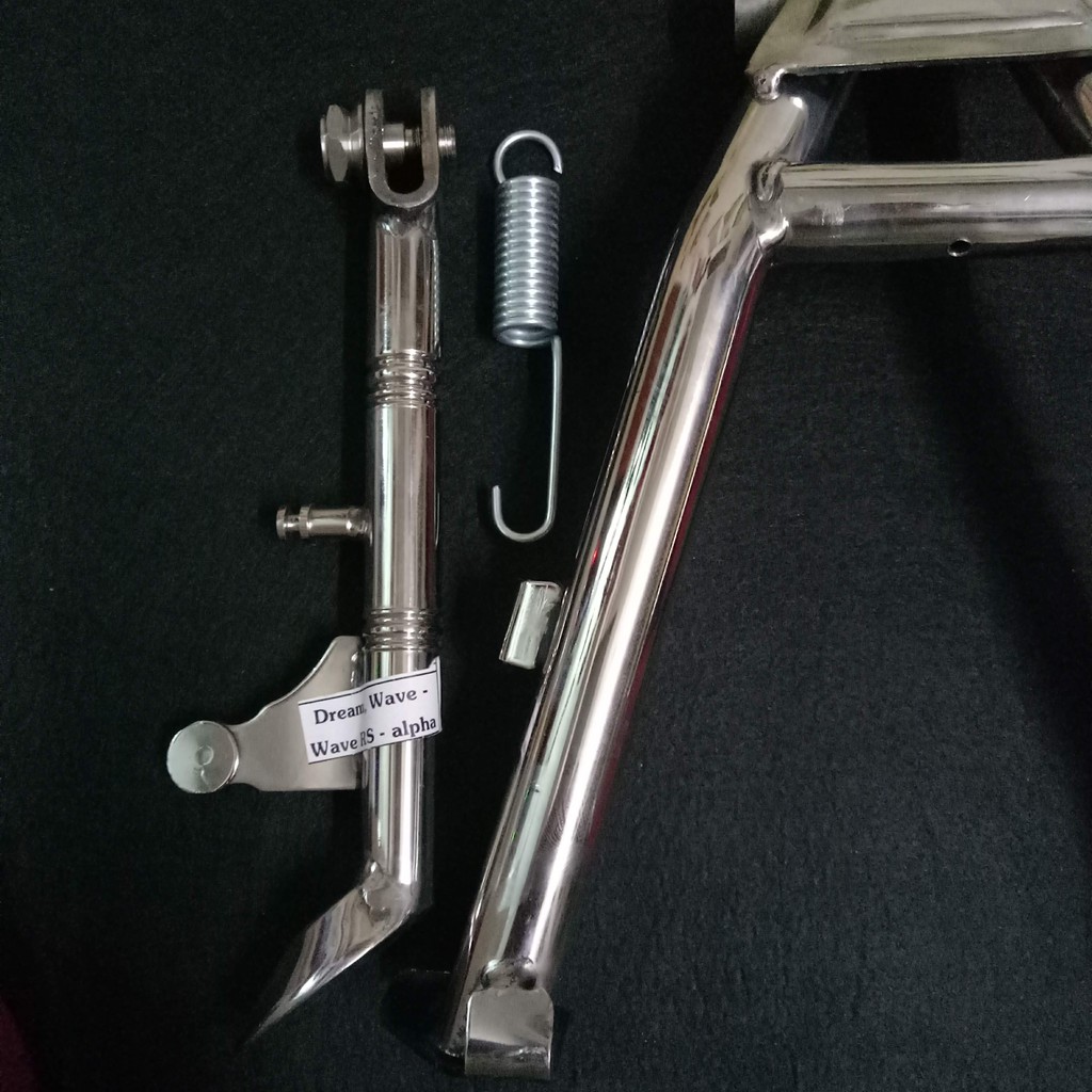 Bộ chống đứng và chống nghiêng inox xe wave nhỏ - hàng inox dày ,đặc biệt