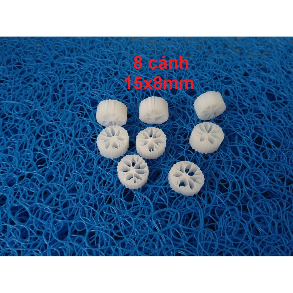 500gr hạt lọc kaldnes, giá thể tạo vi sinh cho hồ cá.