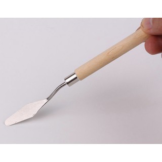 Bay vẽ cán gỗ, bay lấy màu vẽ tranh chất lượng, bay vẽ nhẹ và chắc chắn