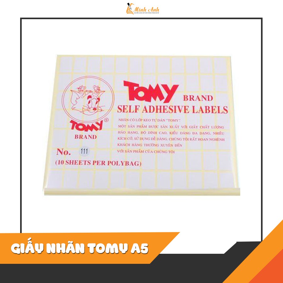 GIẤY NHÃN TOMY A5