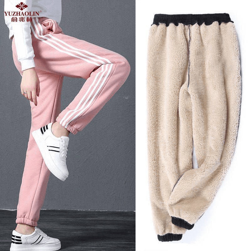 (shipnhanh) Quần legging nữ Jogger Lót Lông Cừu Siêu Ấm Cho Nữ | BigBuy360 - bigbuy360.vn