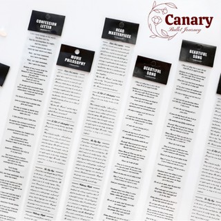 Sticker dây chữ trong suốt câu quote tiếng anh theo chủ đề