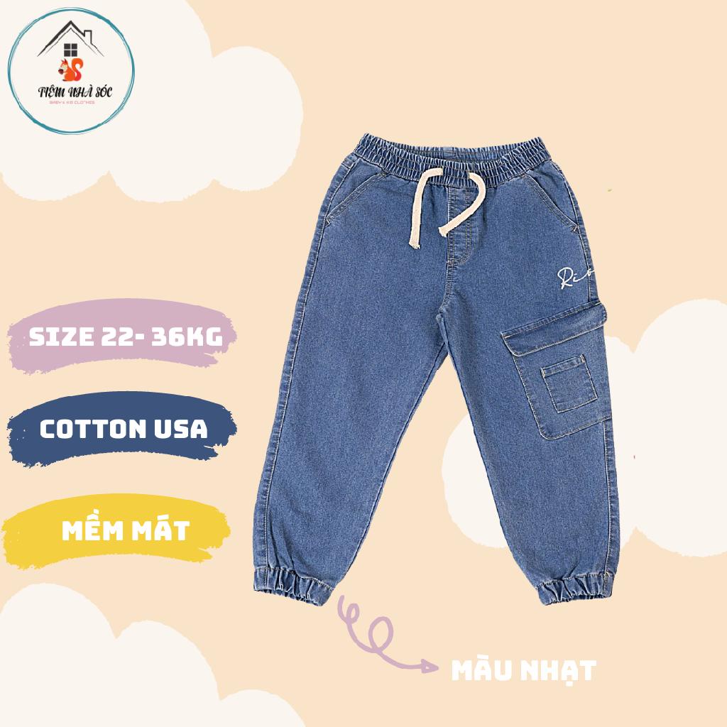 Quần dài Jeans bé trai Riomio túi hộp jogger size 6 - 9 tuổi Tiệm Nhà Sóc