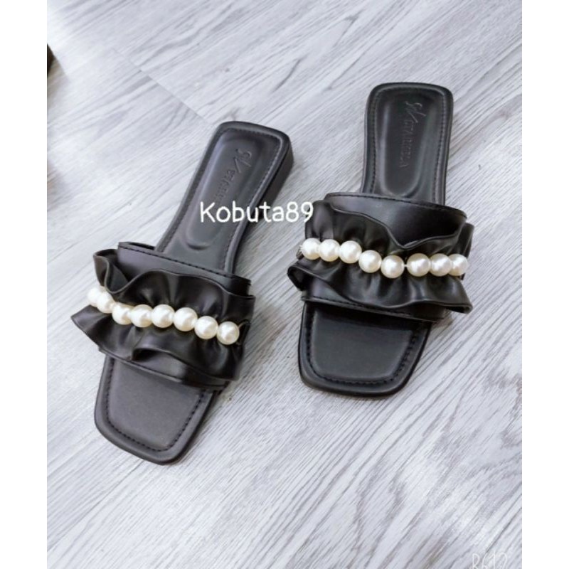 Dép Lê quai ngang Nhún Bèo Quai Ngọc_video  - DD-0254