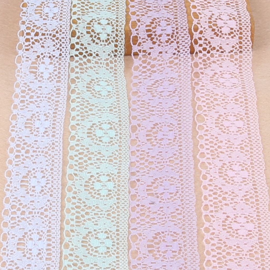 Cuộn dây ren dài 10 yard 40mm dùng trang trí tùy chọn màu sắc