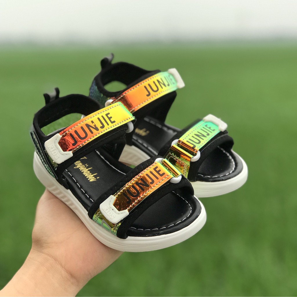Sandal cho bé gái mẫu mới chữ junie hàng Quảng Châu siêu nhẹ, siêu bền cao cấp mã sandal_828