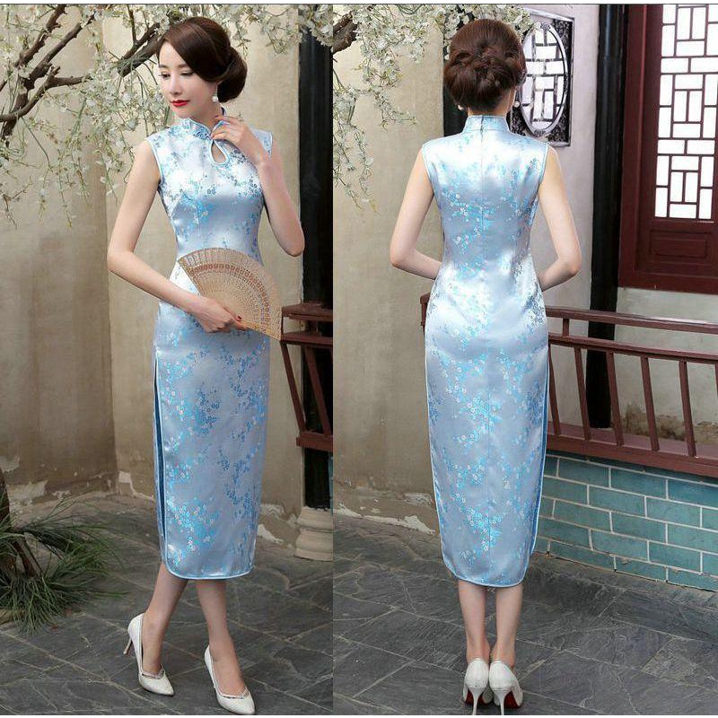 Đầm Sườn Xám Không Tay plus size S-3XL