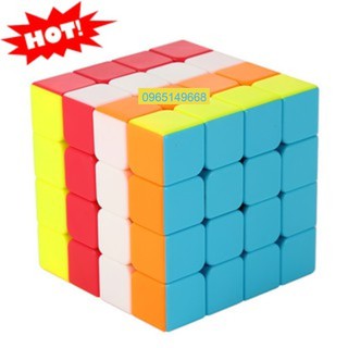 Rubik 4x4 Stickerless MoYu MeiLong 4x4 Mofang JaoShi Rubik 4 Tầng Đẹp Xoay Trơn Không Kẹt Rít Độ Bền Cao