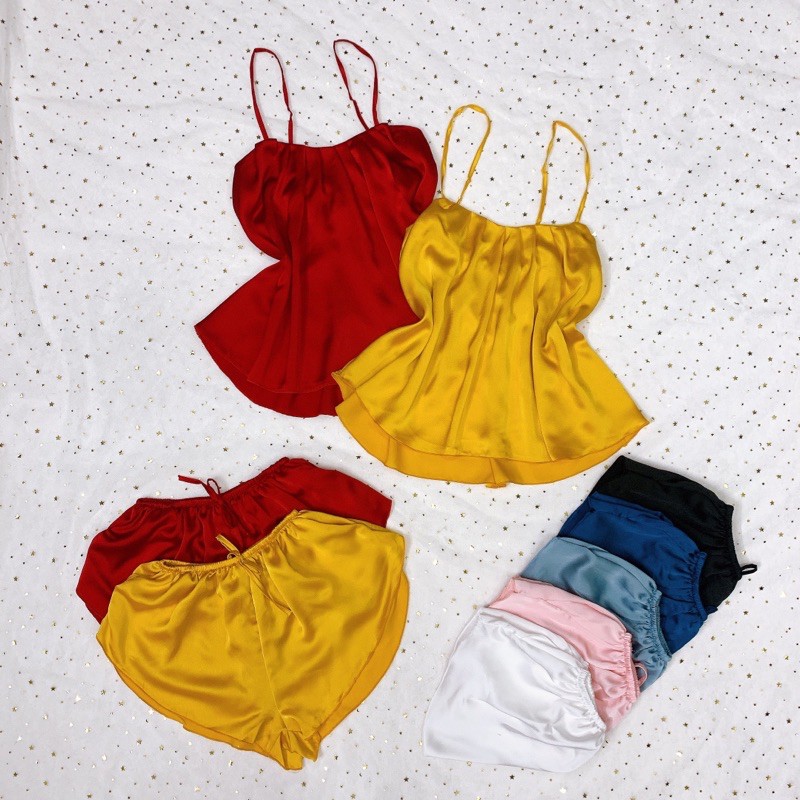 Đồ Ngủ Sexy Đồ Ngủ Nữ 2 dây satin mềm mịn Freesize - Linqu Sleepwear | BigBuy360 - bigbuy360.vn
