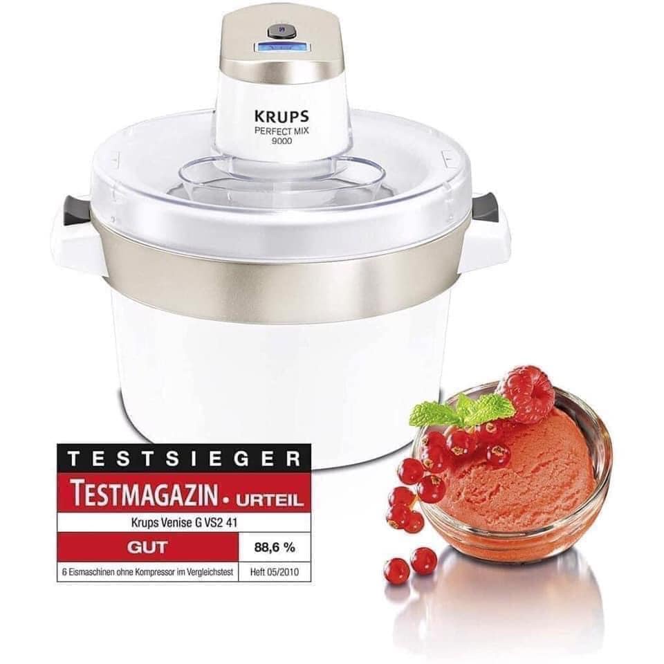 [Mã ELHADEV giảm 4% đơn 300K] Máy Làm Kem Krups GVS241 Ice Cream Maker (Hàng Đức)