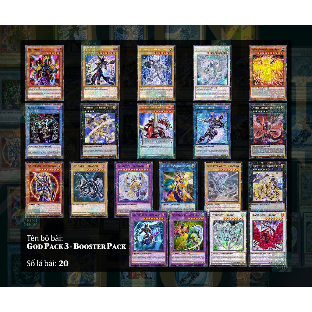 Bộ bài Yugioh - God Pack 3 - Booster Pack Ver