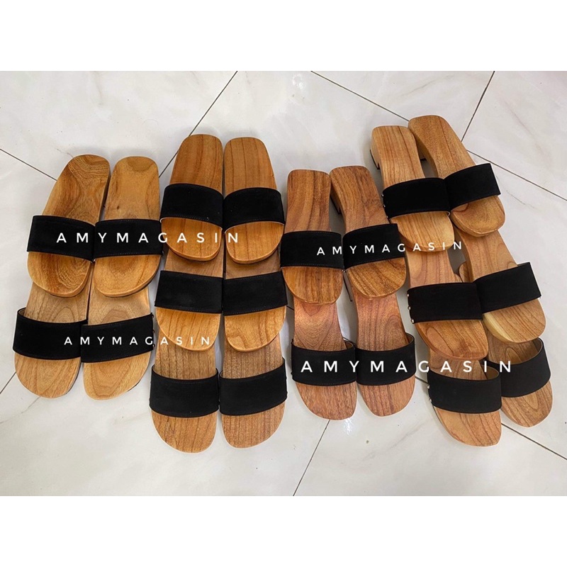 guốc gỗ phụ kiện mặc áo dài
