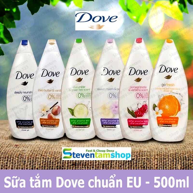 Sữa tắm Dove 500ml - EU | BigBuy360 - bigbuy360.vn