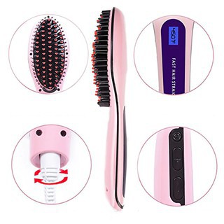 Lược điện duỗi thẳng tóc siêu tốc massage da đầu HQT-906❤️❤️