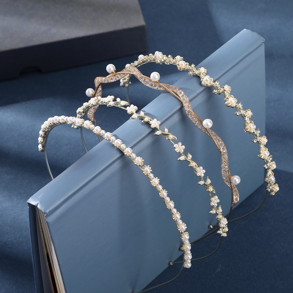 Cài tóc Haimeikang đính đá và ngọc trai thời trang cho cô dâu