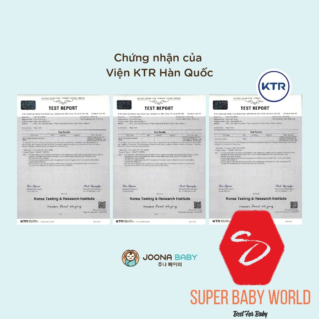 Xịt diệt khuẩn khử mùi Baby Fresh JOONA BABY 300ml