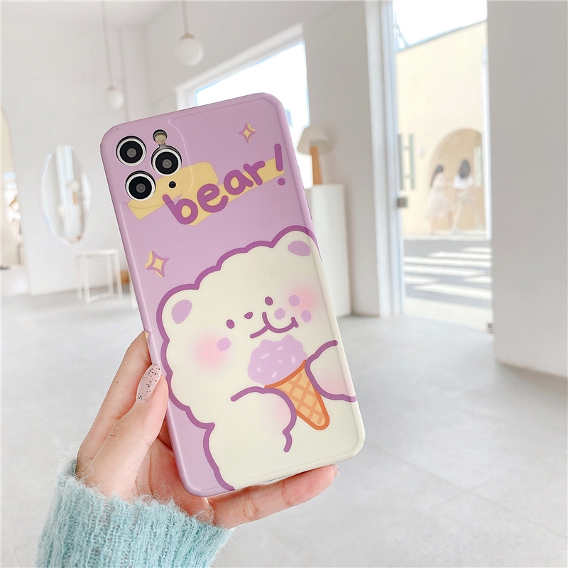 Ốp iphone - Ốp lưng imd new Gấu kem tím 6/6s/6plus/6splus/7/8/7plus/8plus/x/xs/xsmax/11/11promax-Awifi Case U1-18 | BigBuy360 - bigbuy360.vn