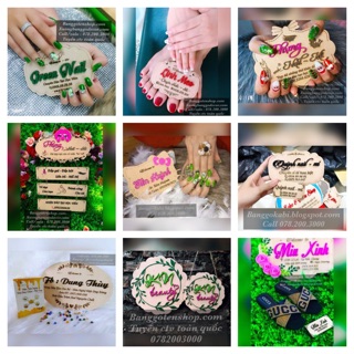 Mẫu bảng gỗ chụp nail đẹp