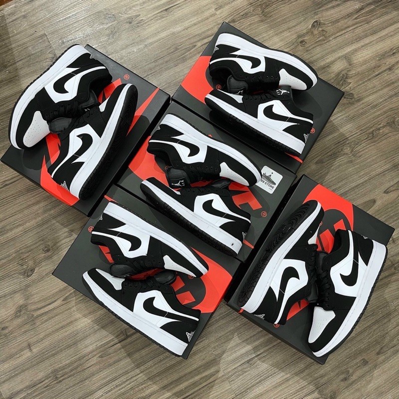 Giầy JD1 Panda thấp cổ R E P 1:1 SC [ Freeship + Box pk ]
