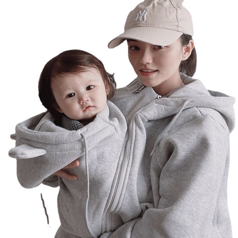 Áo Khoác Hoodie Giữ Ấm Thời Trang Mùa Đông Cho Mẹ Bầu