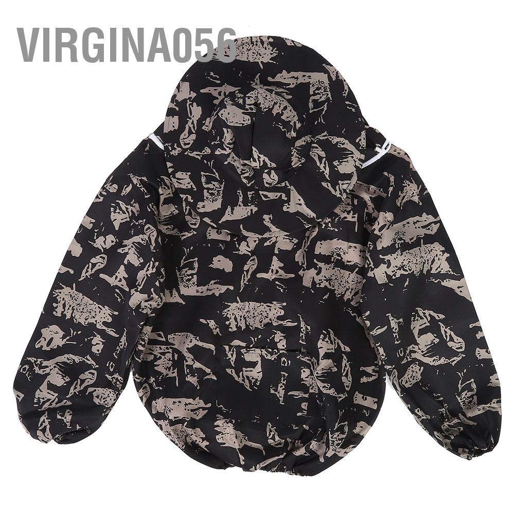 Virgina056 Beekeeping Supplies Beekeeper Protective Jacket Smock with Single Zipper Bee Suit Average Size