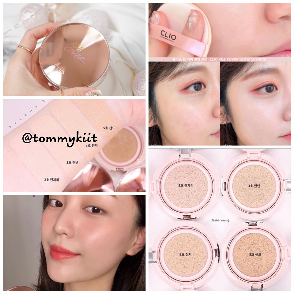 (MẪU MỚI LIMITED) PHẤN NƯỚC CLIO KILL COVER GLOW CUSHION SPF50+ PA+++( tặng lõi)