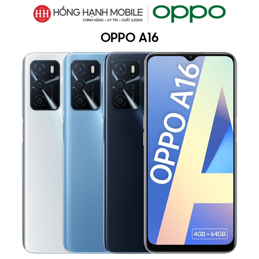 Điện Thoại Oppo A16 4GB/64GB - Hàng Chính Hãng