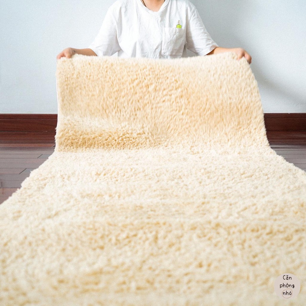 Thảm lông trải sàn phong cách Hàn Quốc - Regtangle carpet
