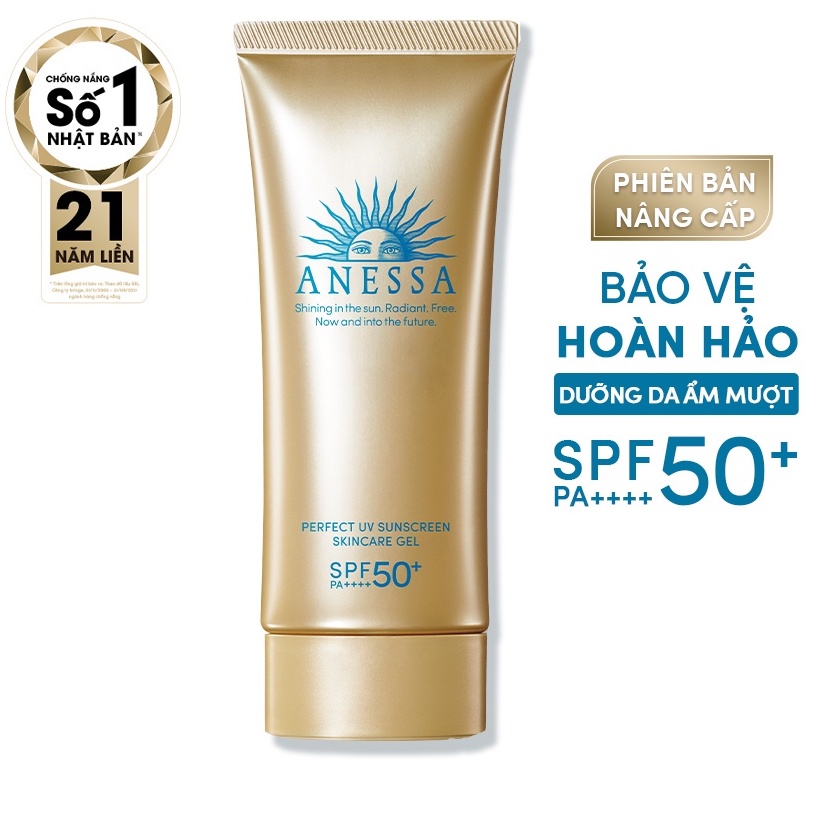 Gel Chống Nắng Anessa Dưỡng Ẩm Bảo Vệ Hoàn Hảo Perfect UV SPF50+ PA++++ 90g