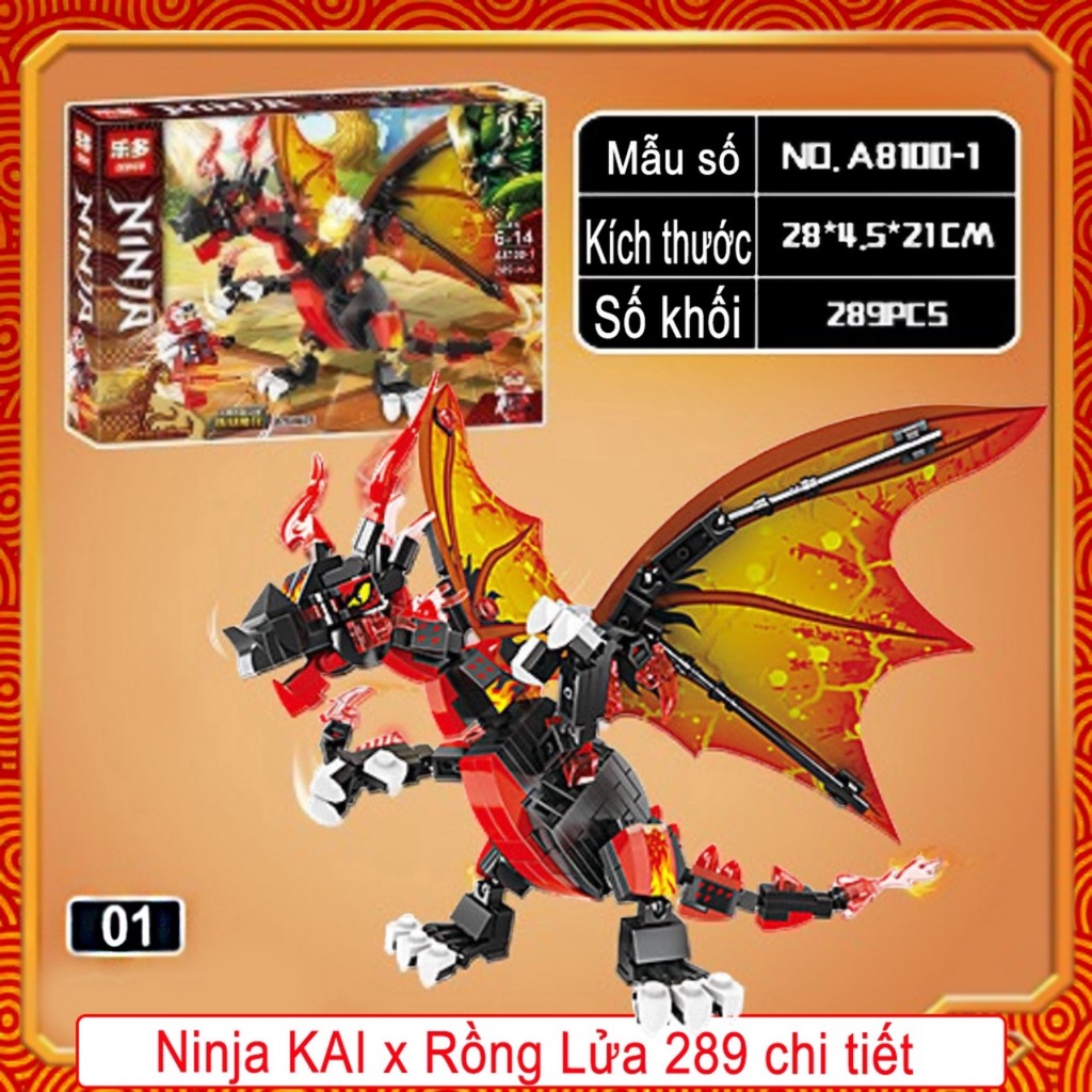 Đồ Chơi Mô Hình Lắp Ráp Ni...nja Cưỡi Rồng,Đồ Chơi Xếp Hình