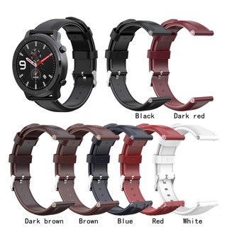 Amazfit GTR 47mm oil wax leather strap 22mm/20mm width Compatible with a variety of brand watches
