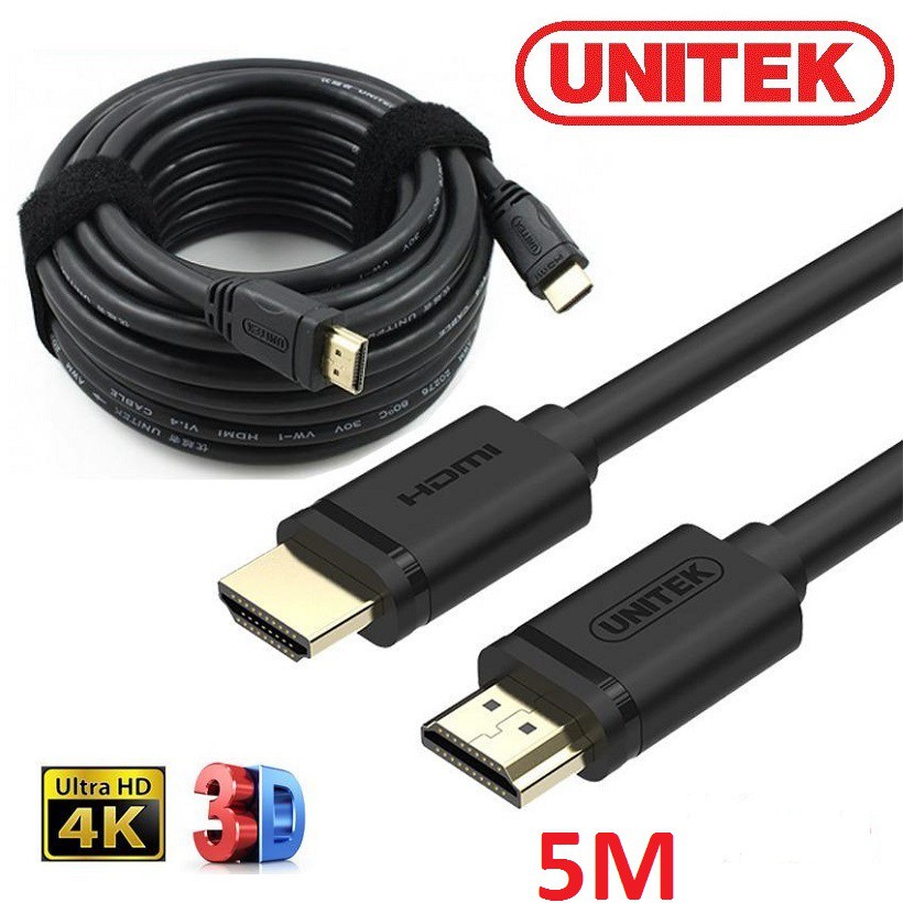 Cáp HDMI Unitek 5m Y-C140 chính hãng