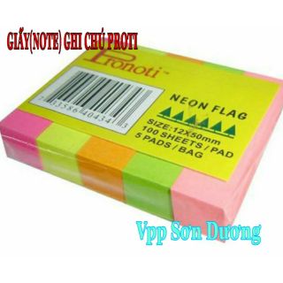 COMBO 06 GIẤY( NOTE) PROTI 5 MÀU GHI CHÚ CÔNG VIỆC