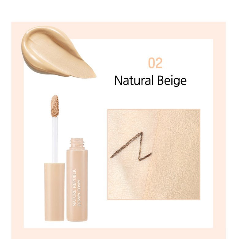 Kem Che Khuyết Điểm Nature Republic Pure Shine Concealer Power Cover 5.1g | BigBuy360 - bigbuy360.vn