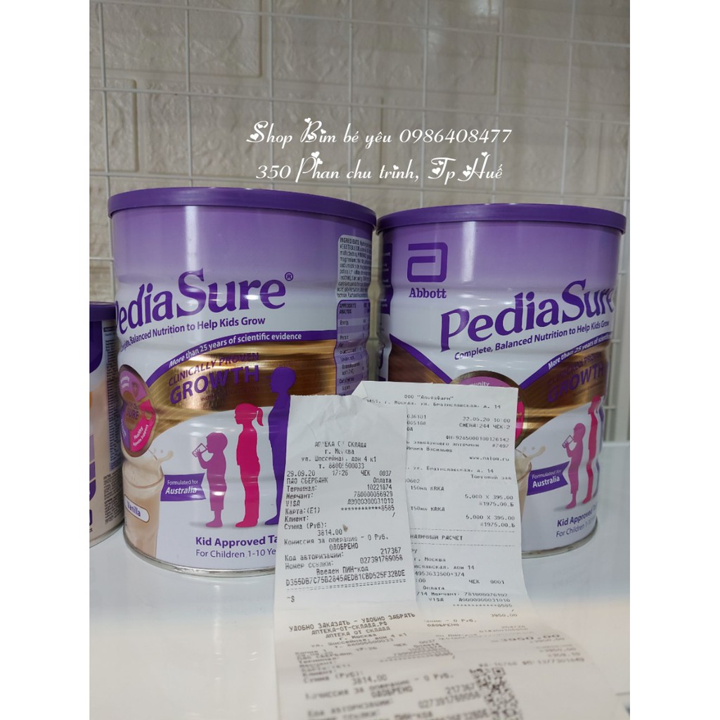 [Hàng nội địa Úc] Sữa PediaSure Úc 850g nắp tím