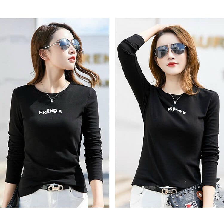 TN7605 - Áo thun nữ dài tay mùa thu hàng nhập