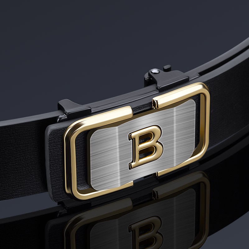 Thắt lưng Nam thời trang - da bò, mặt kim loại cao cấp nhập khẩu chính hãng WilliamPOLO 20257 - Bảo hành 12 tháng