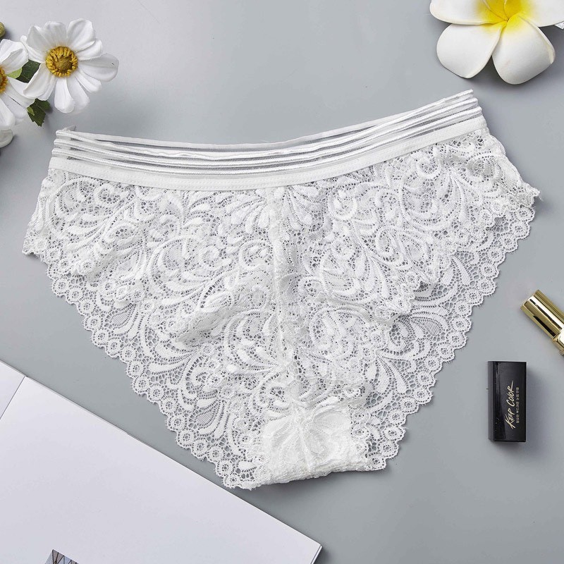 [Được Chọn màu Quần Lót Cao Cấp Ren Mềm Sọc Lưng 8837