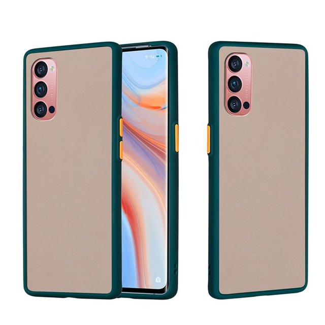 Ốp điện thoại nhám 6 màu sắc thời trang chống sốc chống va đập chống bám vân tay cho OPPO Reno 7 SE 7Z 5 5G 3 4 Pro 4G Reno3 Reno4