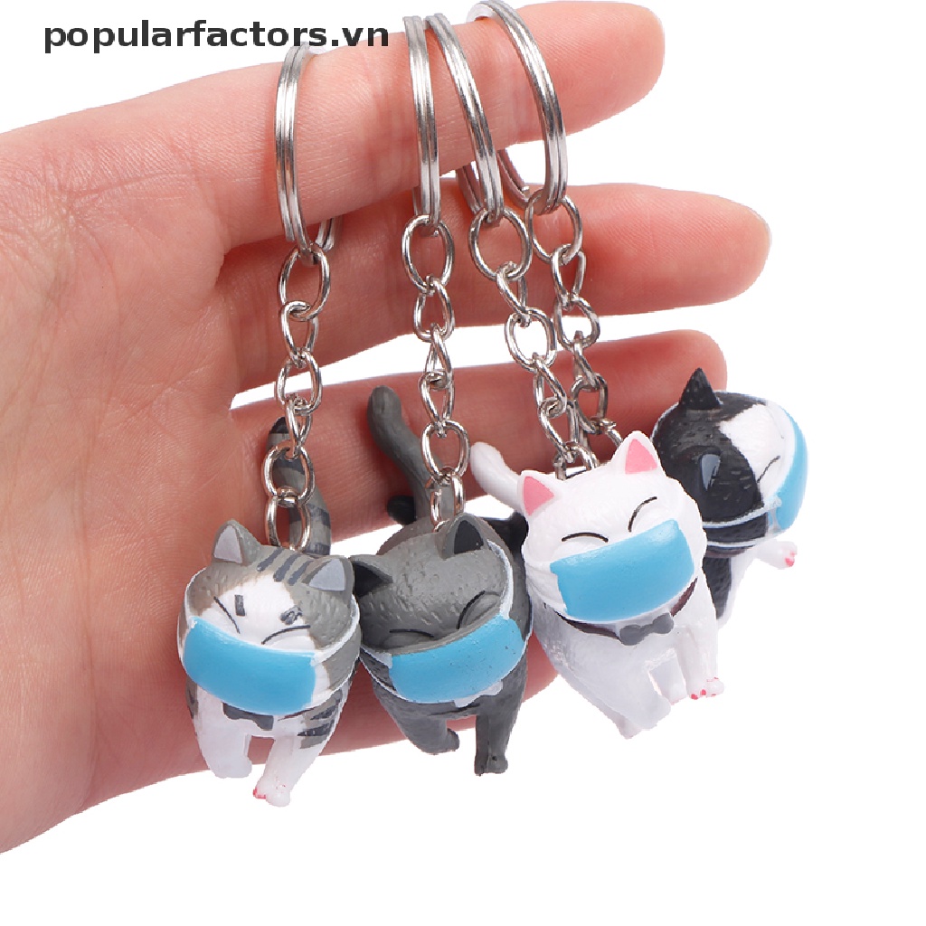 Móc Khóa Trang Trí Túi Xách Hình Mèo Dễ Thương