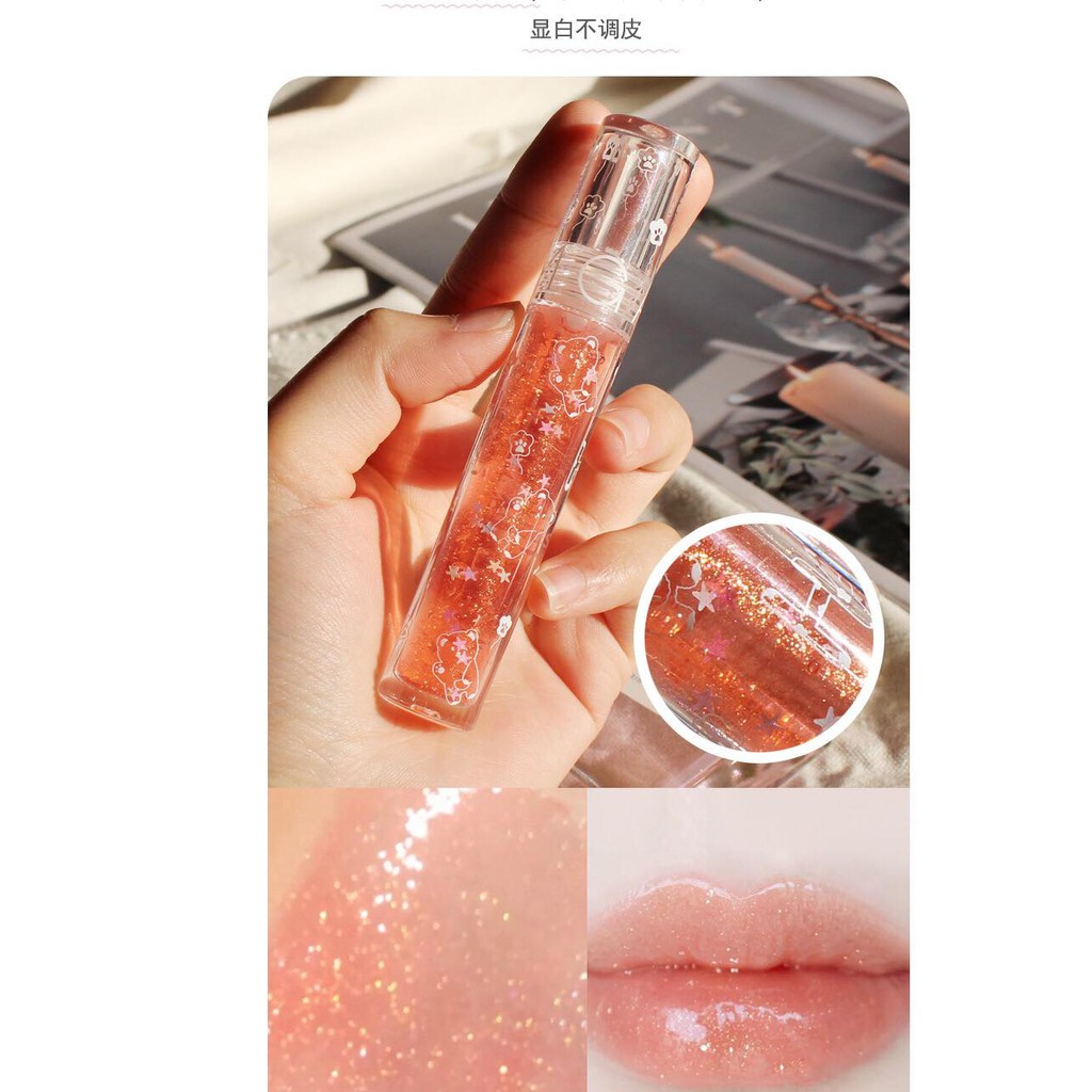 Son Bóng Nhũ Lip Gloss Omga Lung Linh Mềm Môi