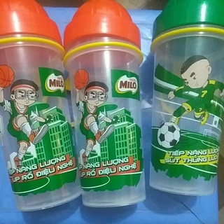 Bình nước milo 500ml nắp hình trái banh
