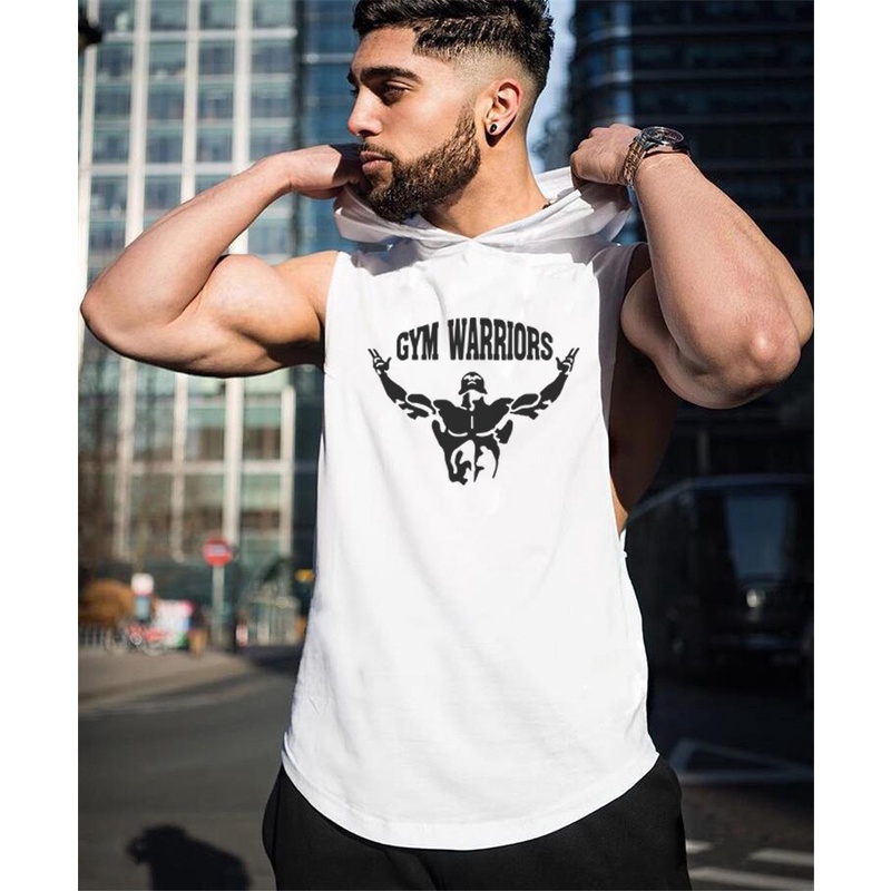 Áo Thun Ba Lỗ Có Mũ Trùm Thời Trang Dành Cho Nam