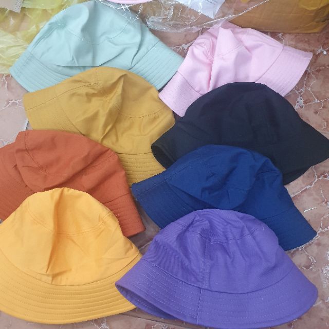 [Freeship] Mũ bucket trơn các màu
