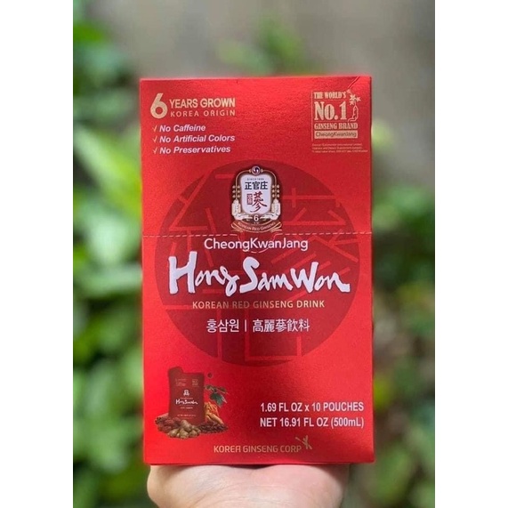 Hồng sâm nước Hàn Quốc 6 năm tuổi Hong Sam Won. - Hàng Mỹ 🇱🇷