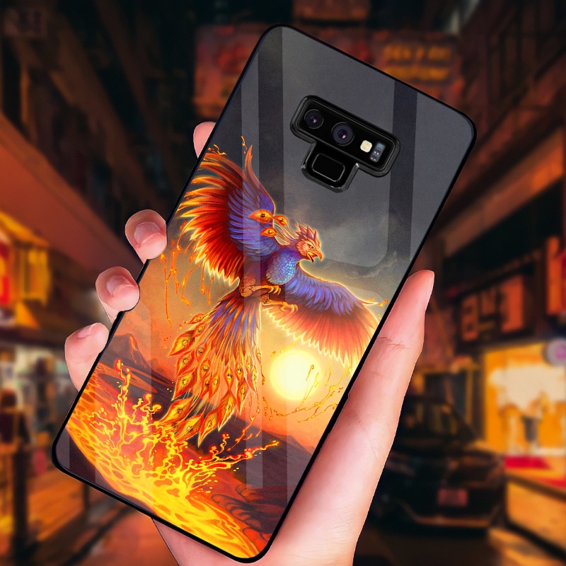 Ốp Lưng Samsung Note 9 Mặt kính cường sang trọng, cao cấp, sáng bóng