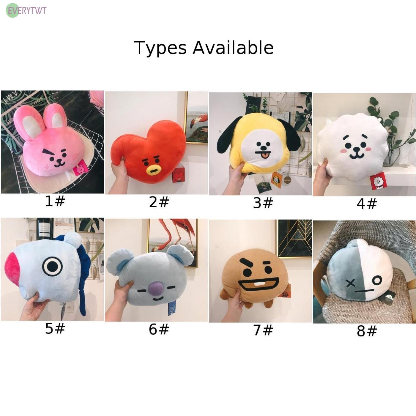 Gối Ôm Nhồi Bông Hình Nhân Vật Bt21 Dễ Thương