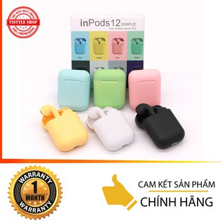 Tai nghe i12, tai nghe bluetooth inpods i12 tws 5.0 cảm biến vân tay thông minh