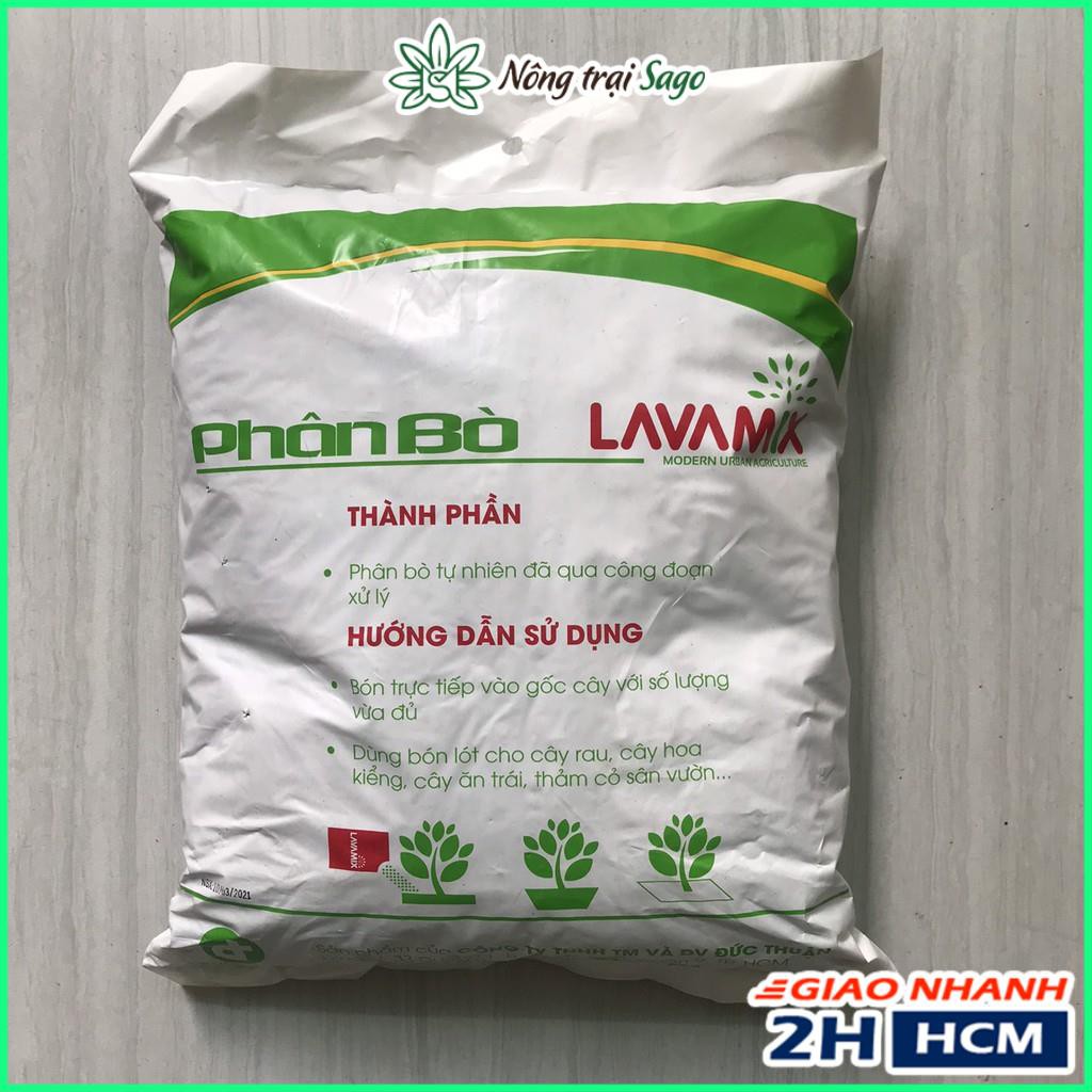 Phân Bò Hữu Cơ LAVAMIX Túi 10 lít - Không Mùi Hôi, Đã Được Xử Lý